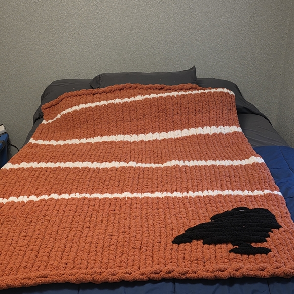 Other - Cozy Striped Knit Blanket